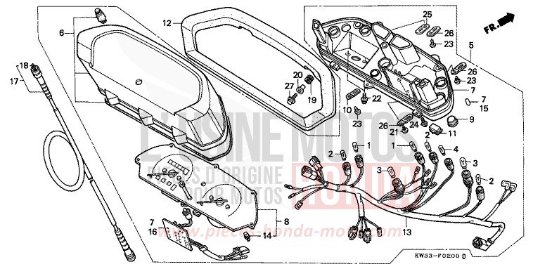 METER for Dominator 250 URBAN GREEN (G120) from 1990